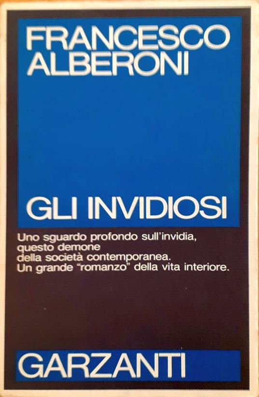 Gli invidiosi - Francesco Alberoni - copertina
