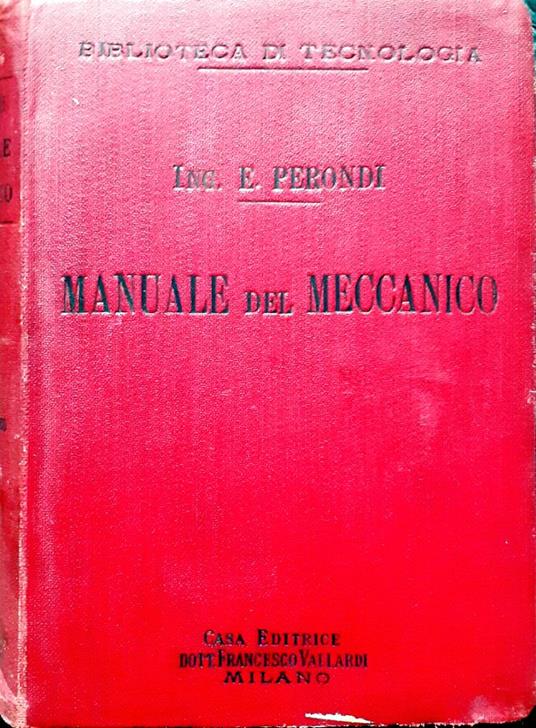 Manuale del meccanico - copertina