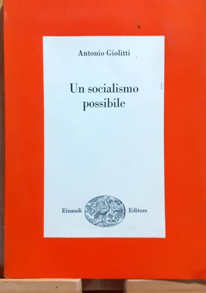 Un socialismo possibile - Antonio Giolitti - copertina