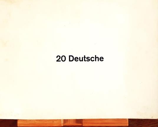 20 Deutsche - Klaus Honnef - copertina