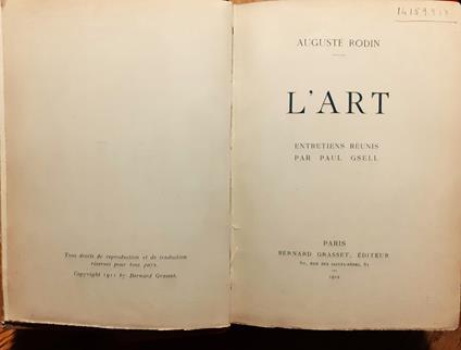 L' Art - Auguste Rodin - copertina