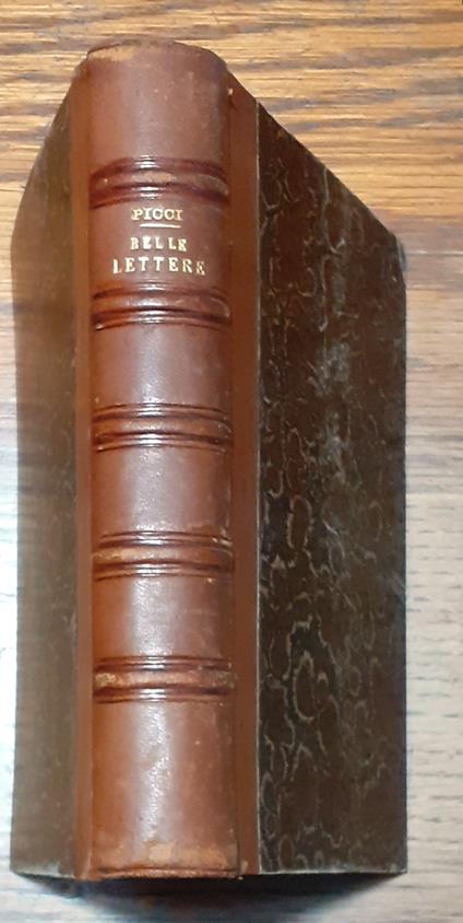 Compendio della Guida allo Studio delle Belle Lettere - Giuseppe Picci - copertina