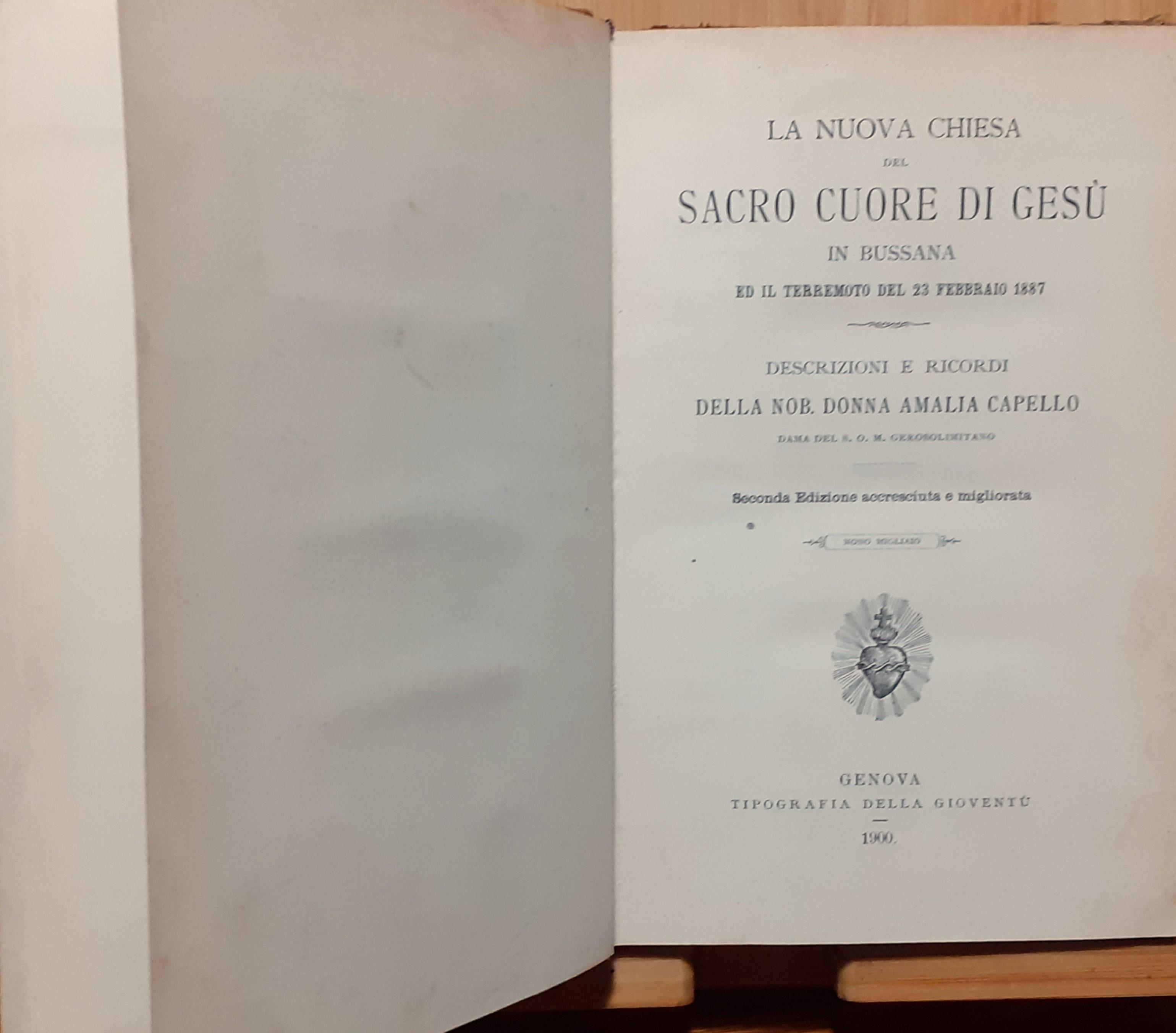 La Nuova Chiesa del Sacro Cuore di Gesù in Bussana ed il terremoto del 23 febbraio 1887