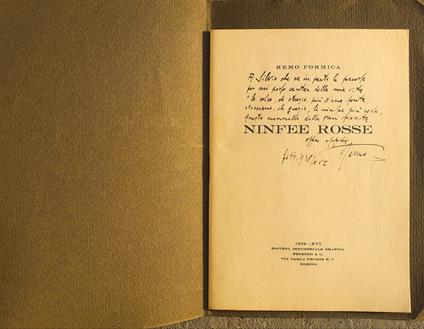 Ninfee rosse - Remo Formica - copertina
