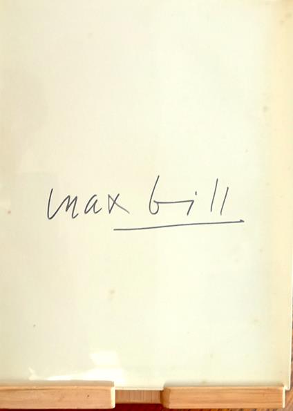 Max Gill - Max Bill - copertina
