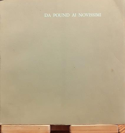 Da Pound ai Novissimi. Profilo per un'antologia di poeti del Pesce d'Oro - copertina