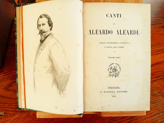 Canti - Aleardo Aleardi - copertina