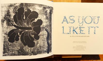 As You Like - William Shakespeare - copertina