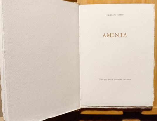 Aminta - Torquato Tasso - copertina