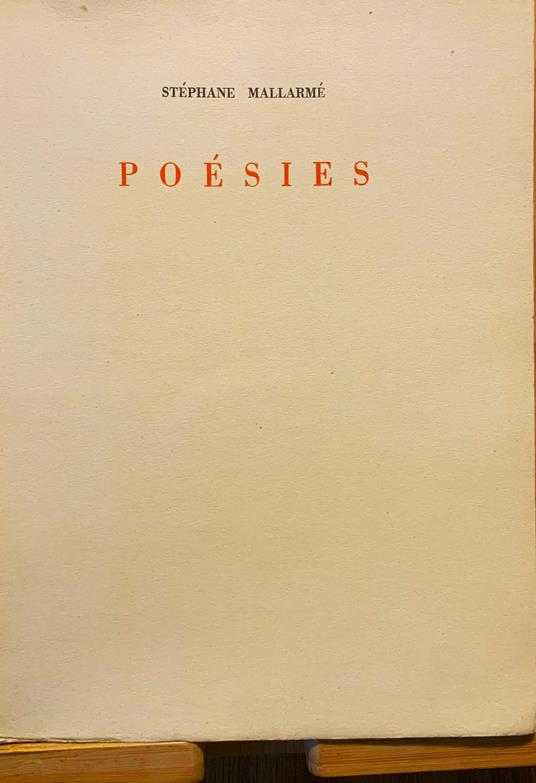 Poésies - Stéphane Mallarmé - copertina