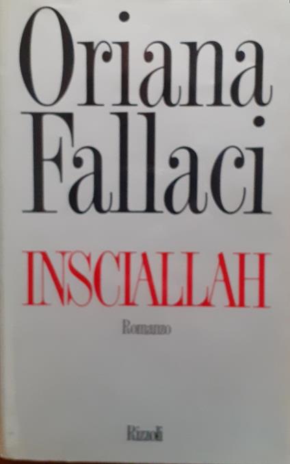 Insciallah - Oriana Fallaci - copertina