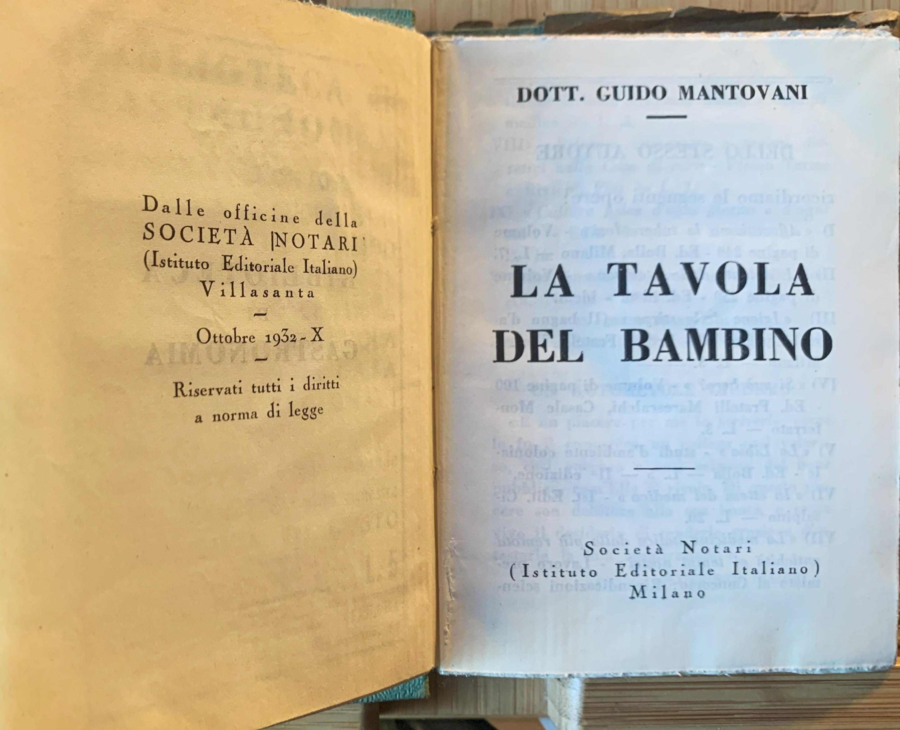 La tavola del bambino