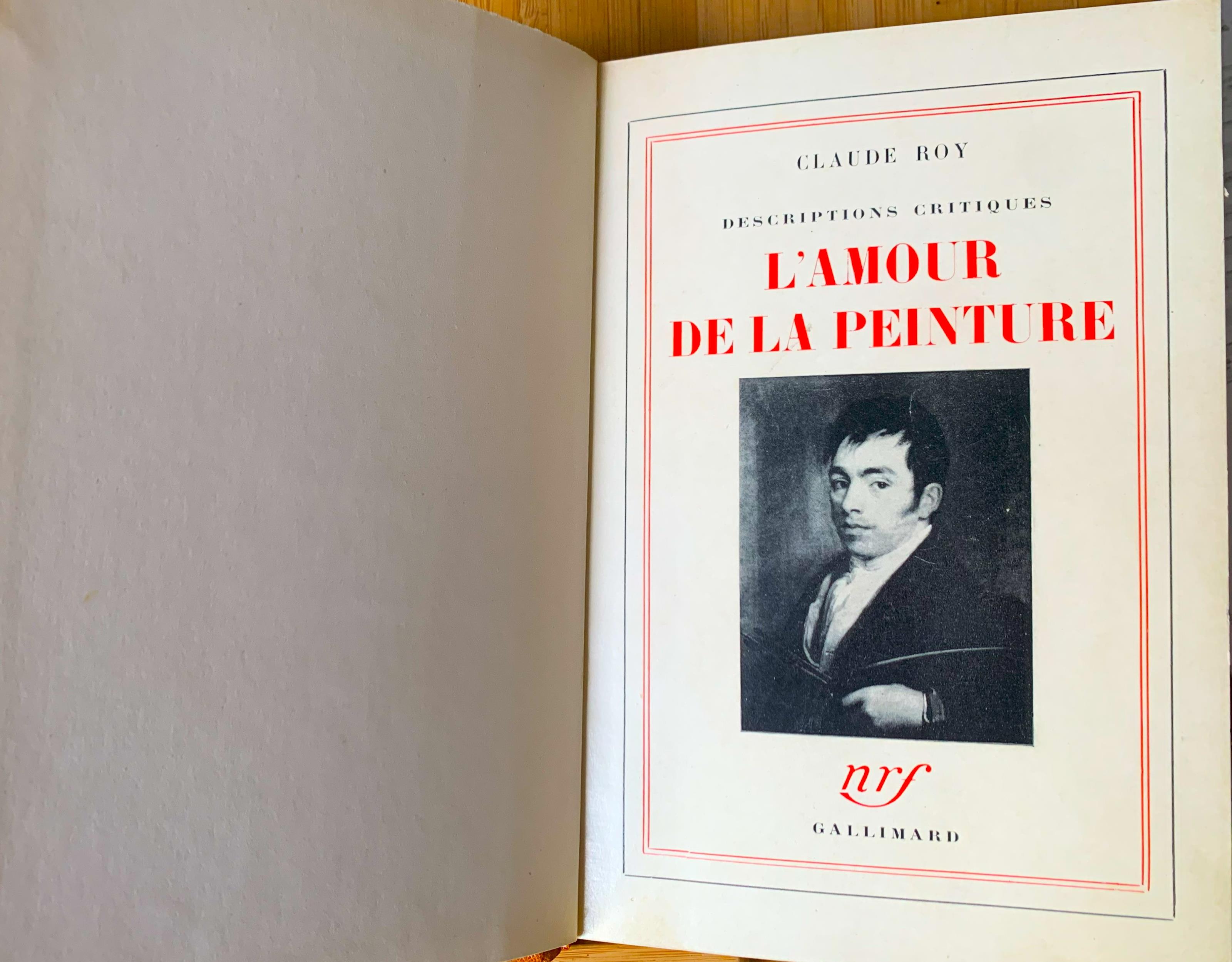 Description critiques. L'amour de la peinture. Goya, Picasso et autres peintres