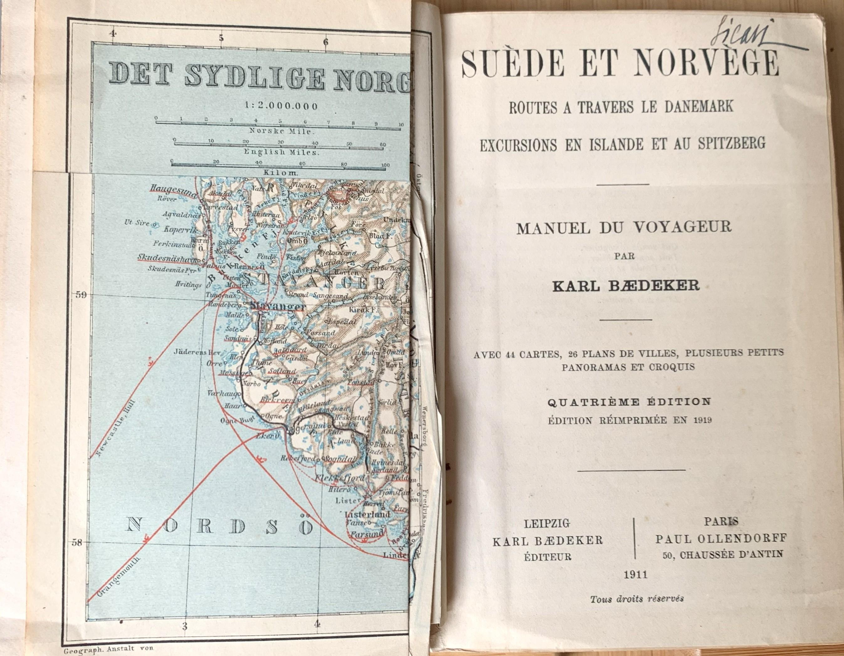 Suède et Norvege. Routes à travers le Danemark. Excursions en Islande at au Spitzberg. Manuel du voyageur