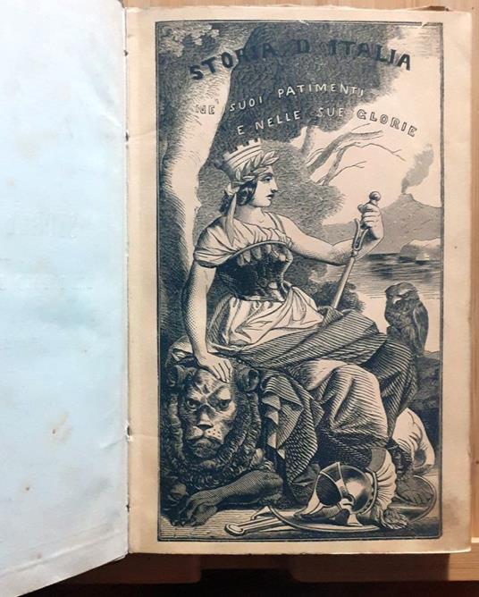 Storia d'Italia ne' suoi patimenti e nelle sue glorie raccontata ad uso del popolo e delle scuole - Ignazio Cantù - copertina