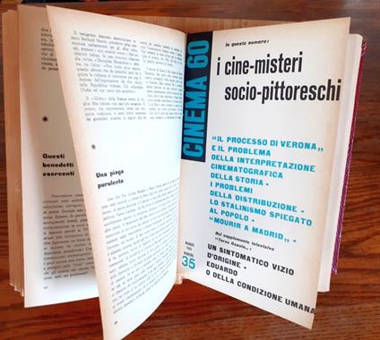 Cinema 60, mensile di cultura cinematografica (nn. 31-40 - gennaio-ottobre 1963 - anno IV) - copertina
