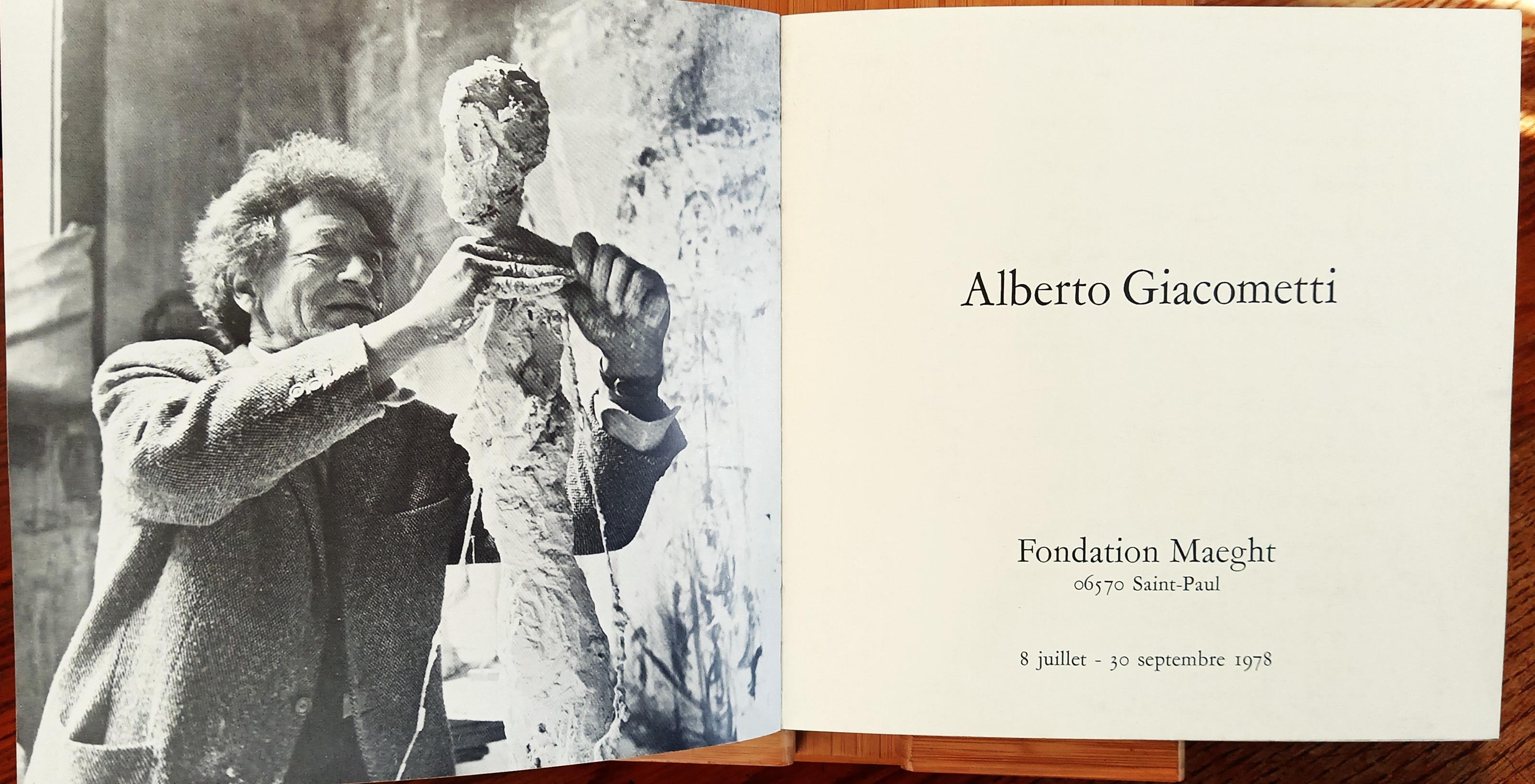 Alberto Giacometti (Fondation Maeght / Saint-Paul / 8 juillet - 30 septembre 1978