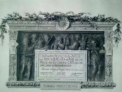 Diploma di Benemerenza Mostra Arte Sacra Torino 1898 - copertina