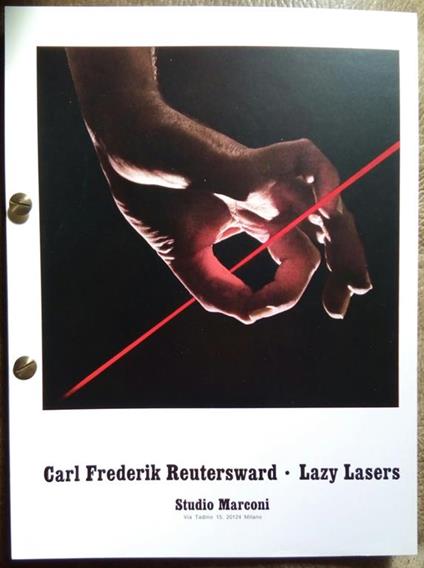 Carl Frederik Reutersward catalogo Lazy Laser Studio Marconi 1971 - copertina