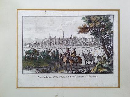 La Città di Brusselles incisione stampata a Venezia nel 1740 circa - copertina
