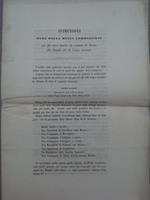 Istruzioni per gli Onori funebri in Torino alla spoglia del Re Carlo Alberto 1849
