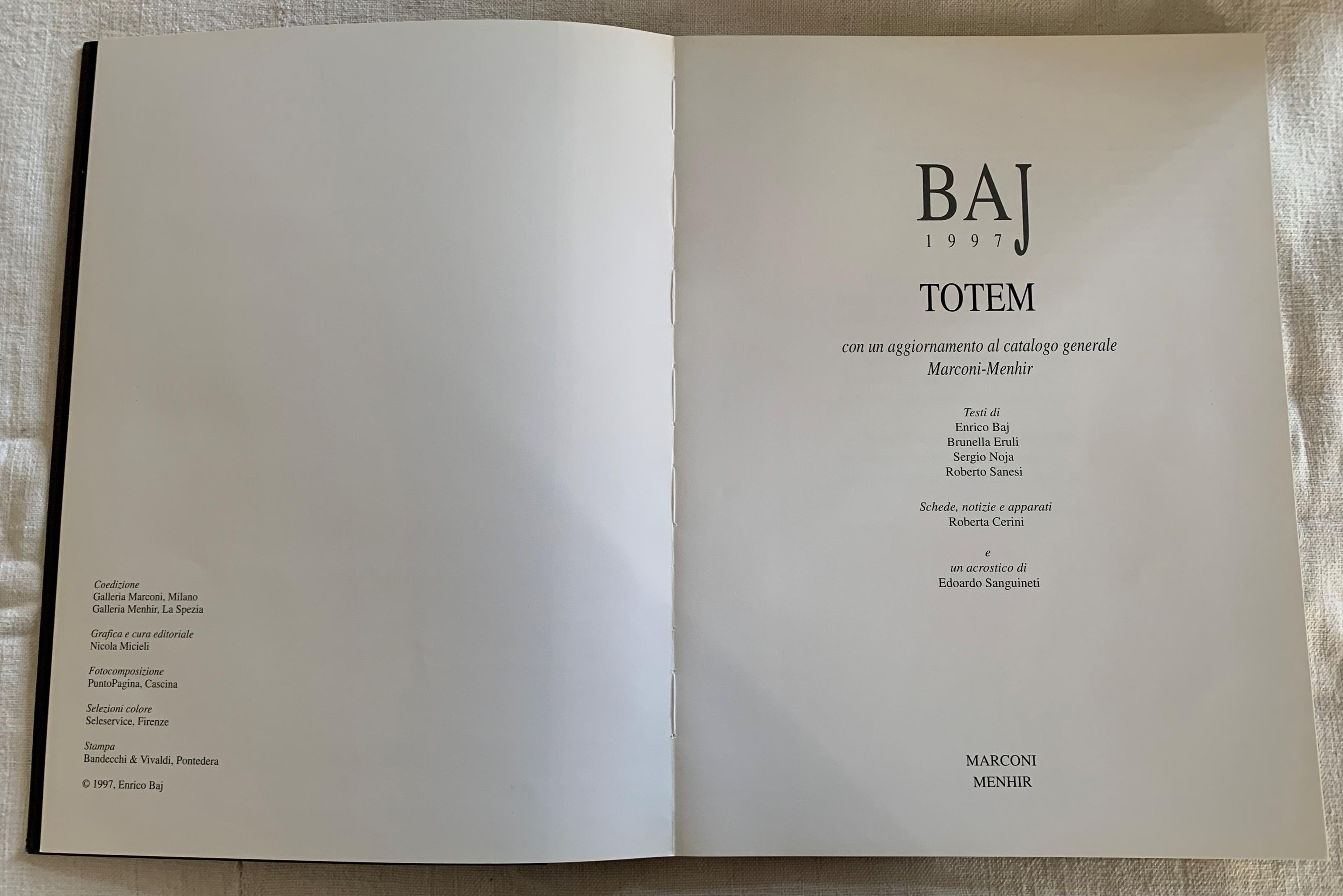 Baj 1997 TOTEM con un aggiornamento al catalogo generale Marconi-Menhir
