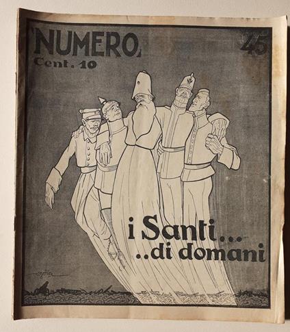 rivista Numero "45" copertina Golia novembre 1914 - copertina