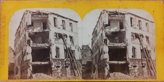 Assedio di Parigi del 1871 stereofoto editore A.L - copertina