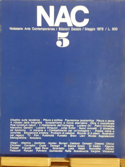 NAC Notiziario Arte Contemporanea N° 5 Maggio 1973 - copertina