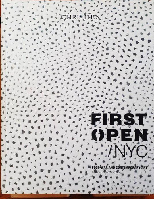 Christie's auction FIRST OPEN Friday 6 March 2015 - copertina