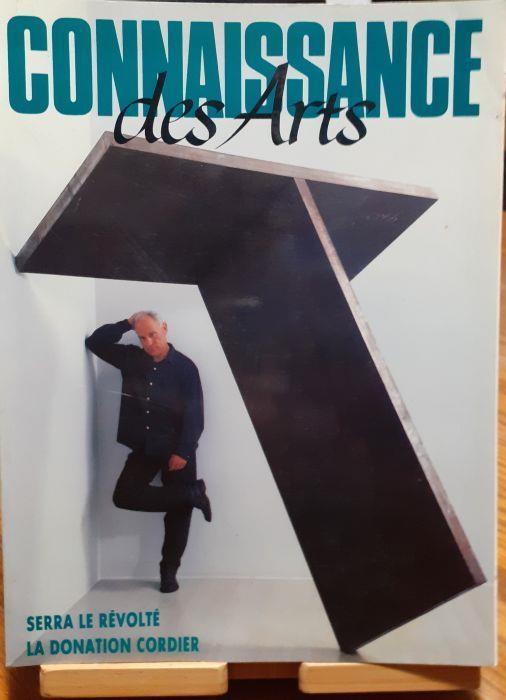 Connaissance des arts N°455 gennaio 1990 Cover Richerd Serra - Philip Jodidio - copertina