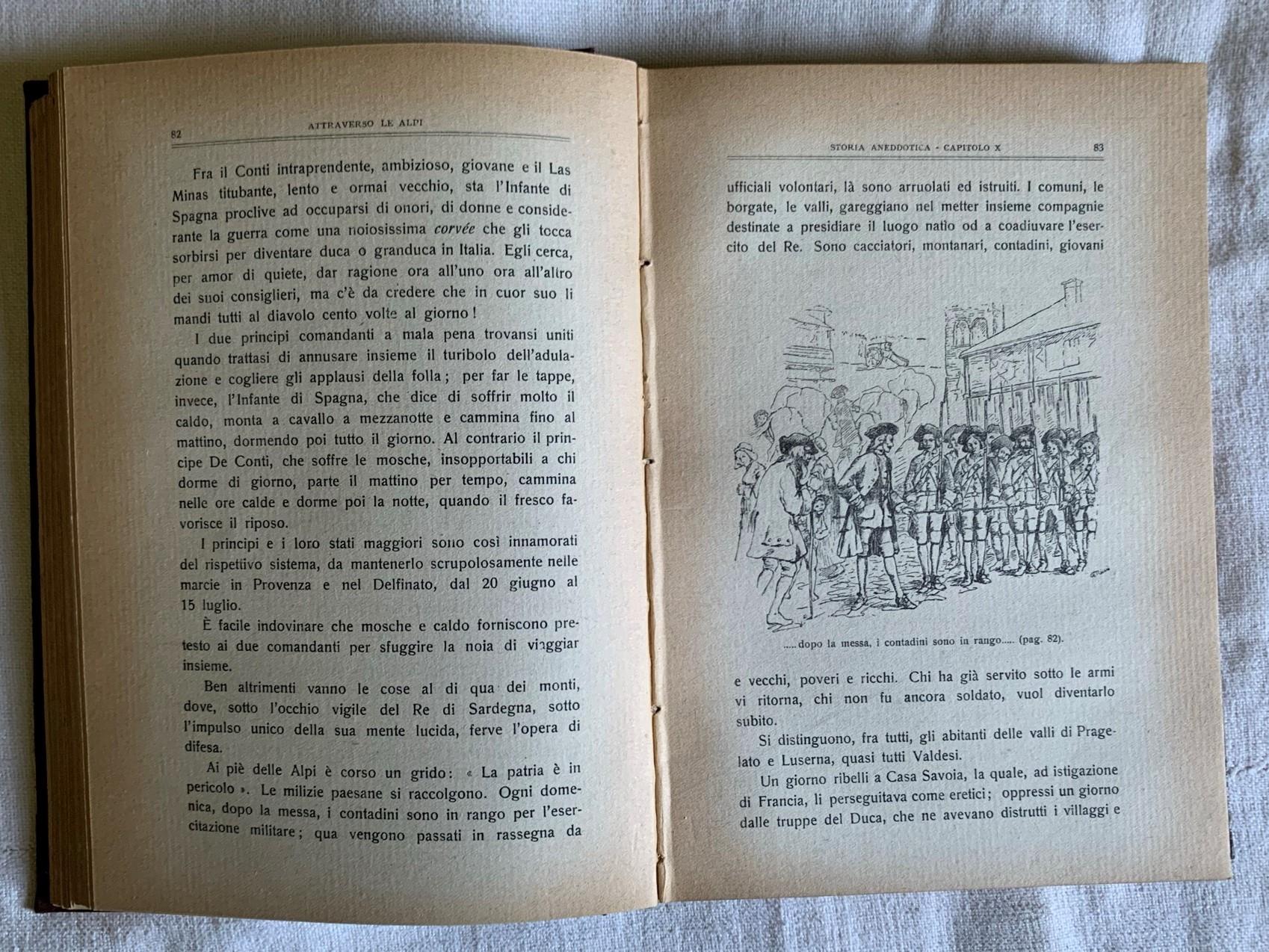 Attraverso le Alpi. Storia aneddotica delle guerre in montagna a difesa d'Italia. 1742 - 1748