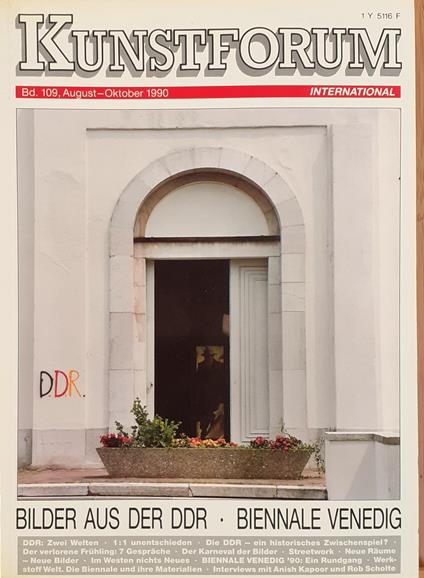 Kunstforum 109 Bilder aus Der DDR - Biennale Venedig 1990 e6444 - copertina