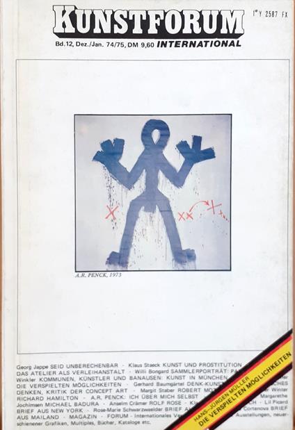 Kunstforum 12 dic./gen.1974/75 E6627 - copertina