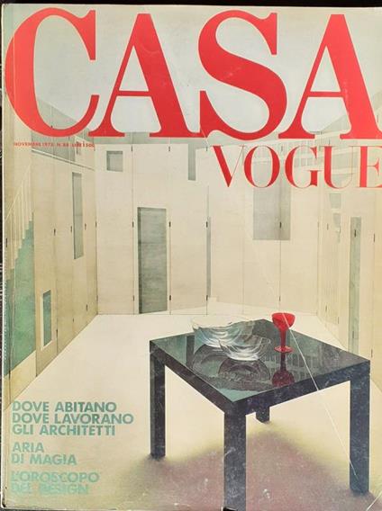 Casa Vogue incontro con Giò Ponti 1978 - copertina