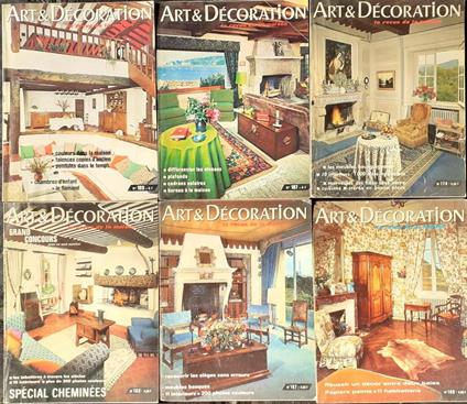 Art & Décoration rivista sei numeri 1972/75 - copertina