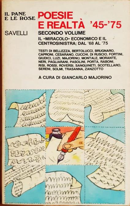 Poesie e realtà '45-'75 secondo volume Savelli 1977 - copertina