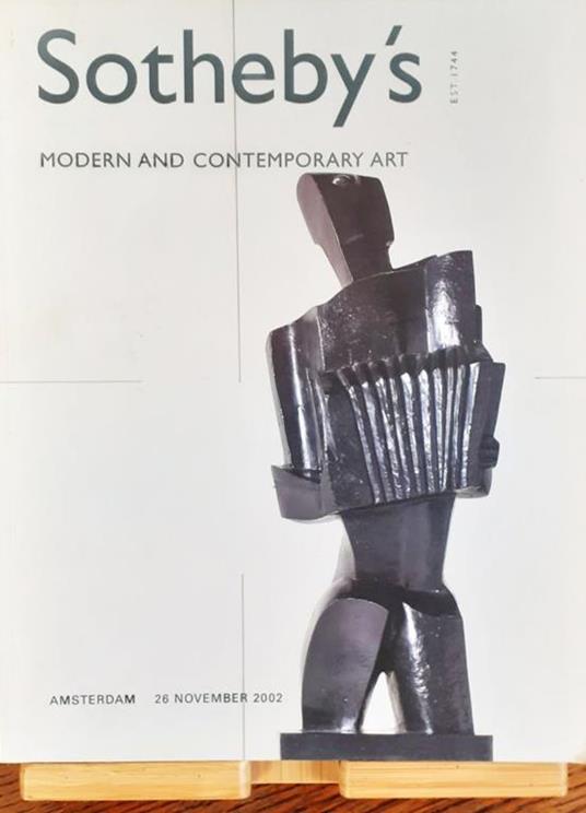 Soteby's Modern and contemporary art Amsterdam 26 novembre 2002 - copertina