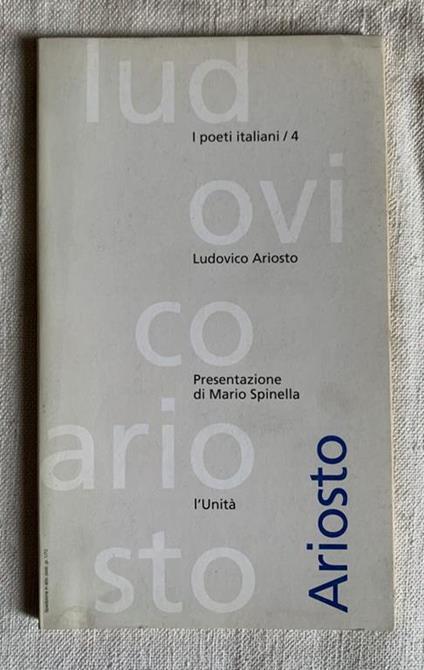 I poeti italiani /4 Ludovico Ariosto - Ludovico Ariosto - copertina