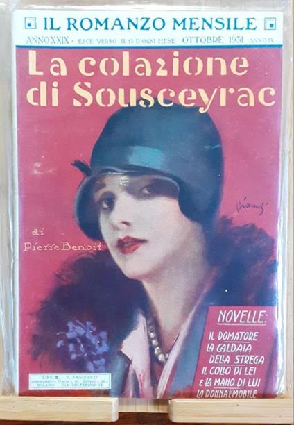 La colazione di Sousceyrac "Il romanzo Mensile" Milano 1931 - Pierre Benoit - copertina
