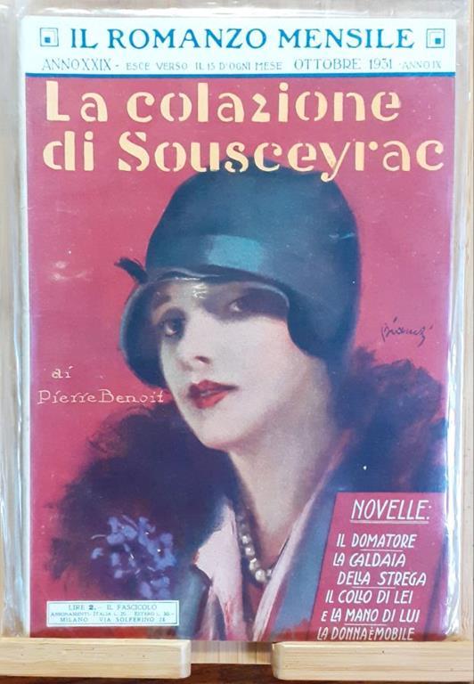 La colazione di Sousceyrac "Il romanzo Mensile" Milano 1931 - Pierre Benoit - copertina
