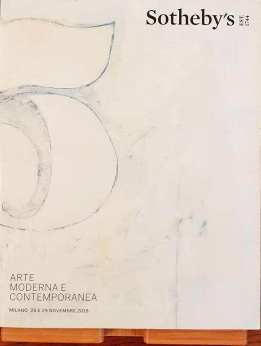 Sotheby's Arte Moderna e contemporanea auction Milano novembre 2018 - copertina