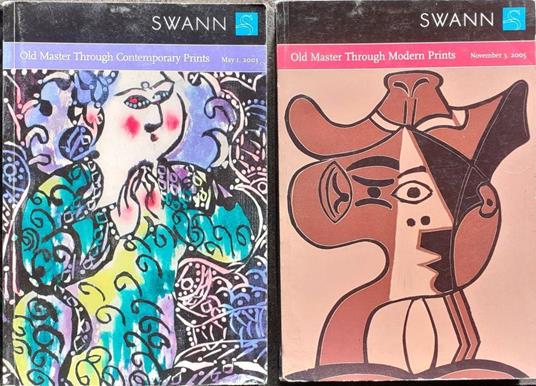 Swann 2 cataloghi auction contemporary e modern prints 2003/5 - copertina