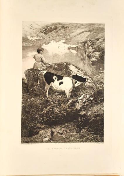 Un angolo tranquillo Acquaforte Società di Belle arti Torino 1891 - copertina