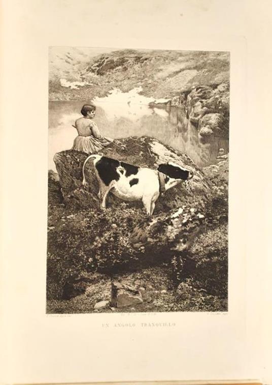 Un angolo tranquillo Acquaforte Società di Belle arti Torino 1891 - copertina