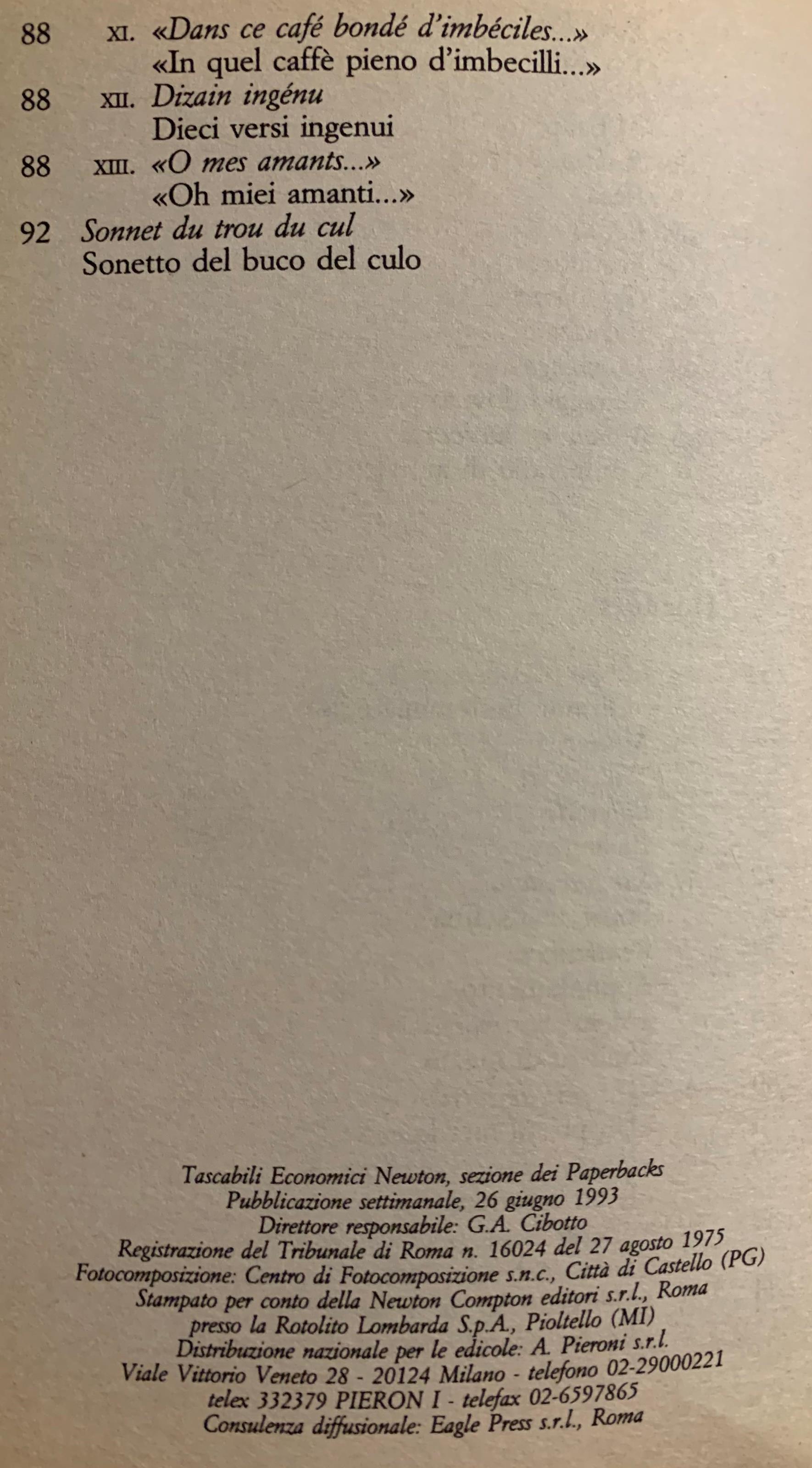 Femmes e Hombres. Poesie erotiche. Testo francese a fronte