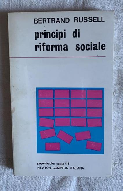 princìpi di riforma sociale - copertina