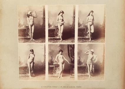 6 immagini Studi di nudo femminile ad uso dei pittori Calavas Editeur 1877/80. A. Calavas, editeur  - copertina