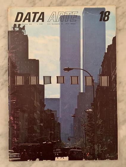 DATA ARTE 18. Settembre/Ottobre 1975. AA.VV. (Trini, Tommaso: Direttore/Editor) - copertina