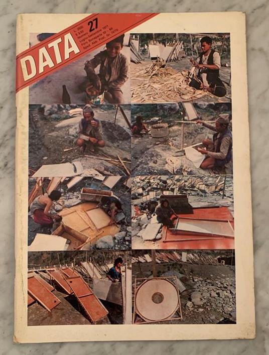 DATA Numero 27 Luglio-Settembre 1977. AA.VV. (Nicastro, Ciacia: Direttore/Editor) - copertina